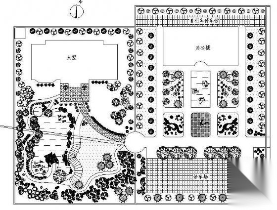 某公司绿地规划设计图纸 办公工业景观