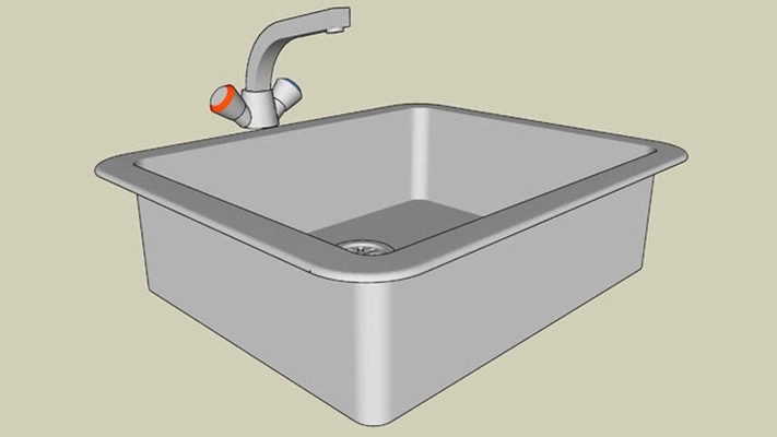 水槽 草图大师模型