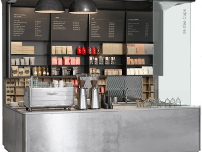 工业风咖啡厅操作台