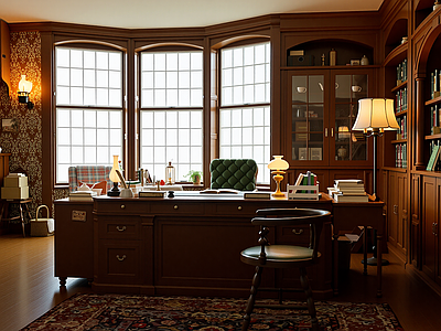 欧式书房
