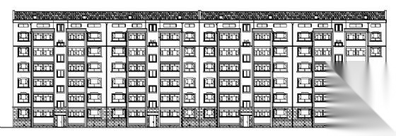 某花园小区六层住宅楼建筑方案图