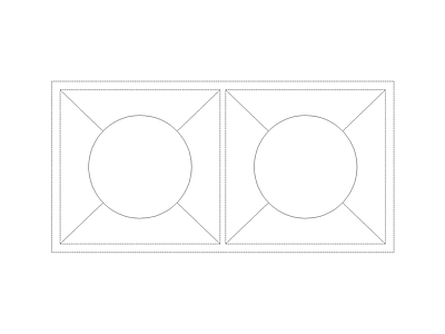厨房厨具图块图块灶具图块灶具立面图块 双星水池
