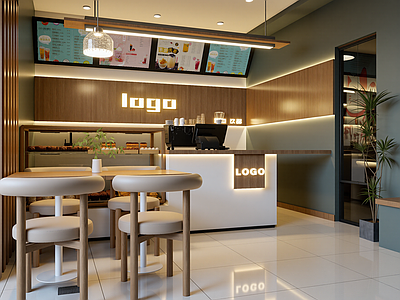 现代奶茶店