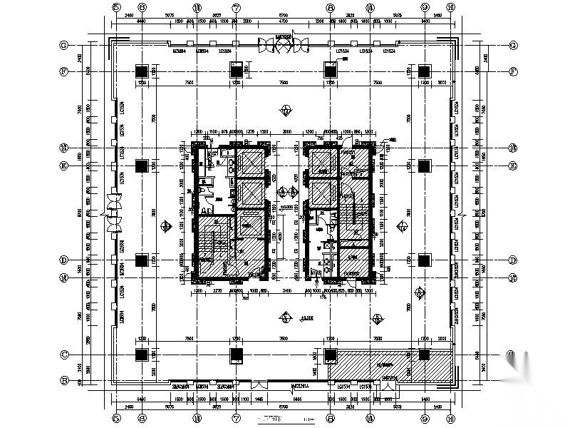 [江苏]国际经贸大厦办公楼室内施工图