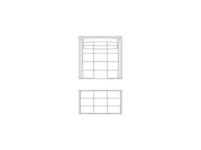 椅子 室内床模块施工图