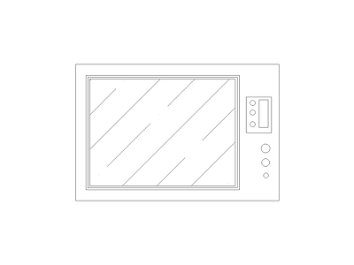 厨房设施 现代家具图块别墅家具图块施工图