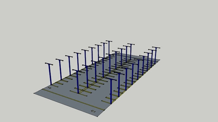 停车场 草图大师模型