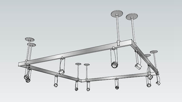 吸顶灯 草图大师模型