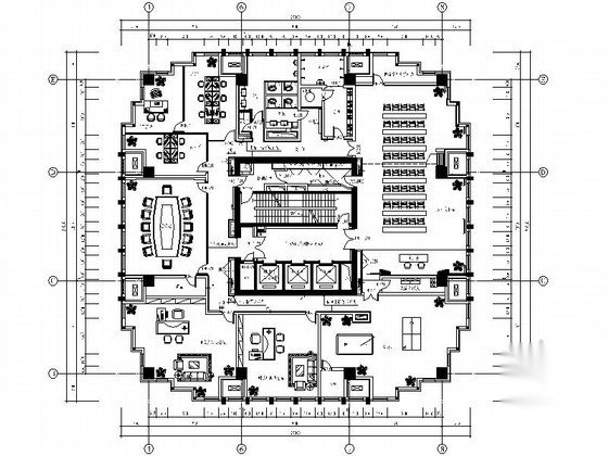 [沈阳]某建设集团现代办公楼装修施工图（含效果）