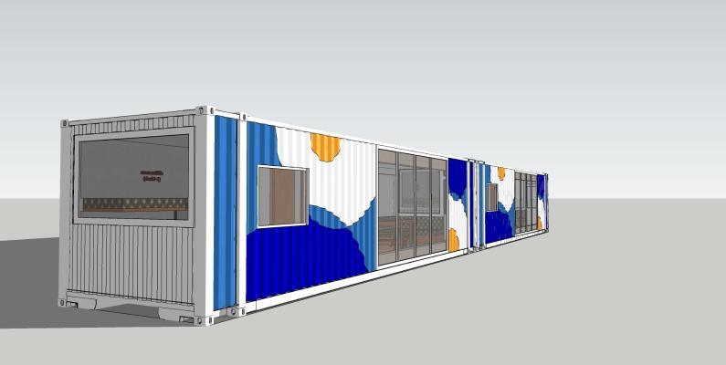 现代风格集装箱 集装箱办公室 商铺