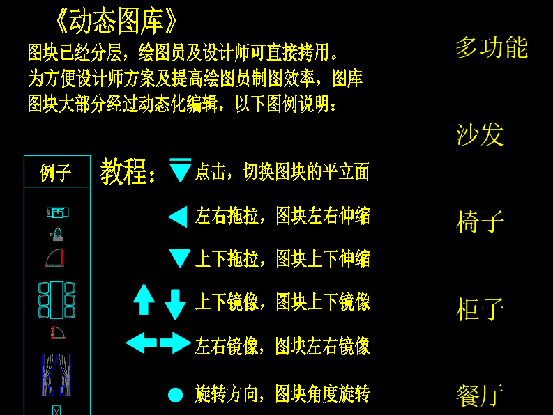 CAD常用大全经典家具