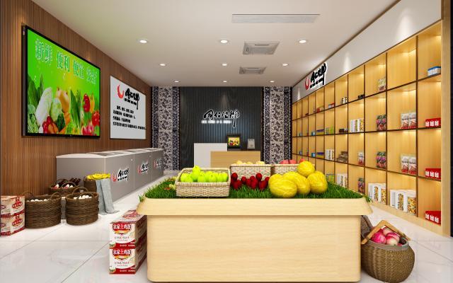 现代便利店 收银 生鲜 头