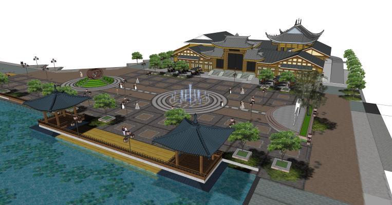 中式古典寺庙建筑 古建