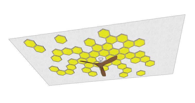 现代风格建筑材料 天花 风扇 吊扇
