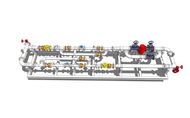 现代管道 阀门 给水设施