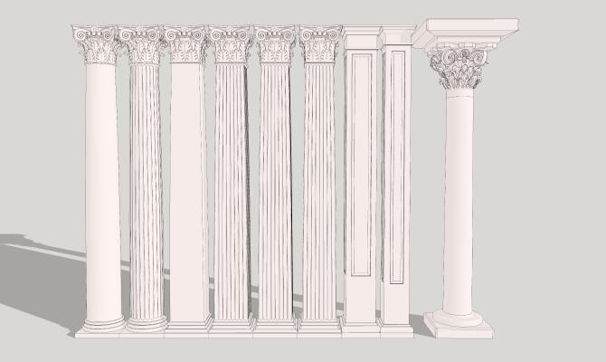 欧式罗马柱 装饰柱