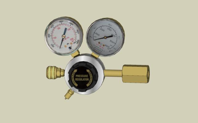 工业风格显示器 气泵 气压仪