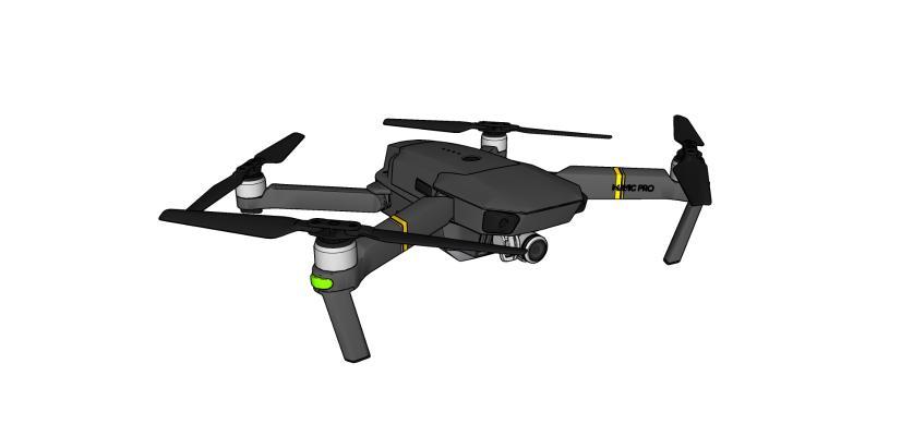 现代风格小型飞机 无人机
