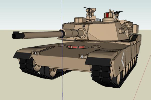 现代风格坦克 坦克 M1A2  M1A1