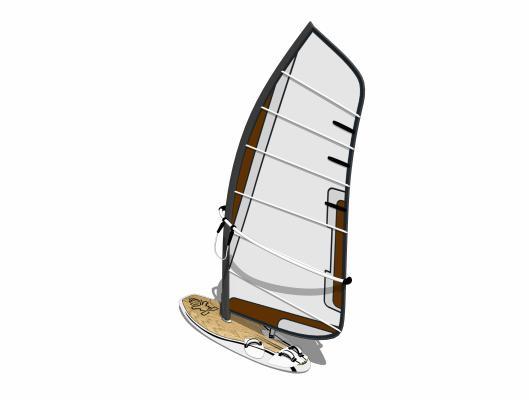 现代风格帆船 帆船帆板 冲浪 冲浪板