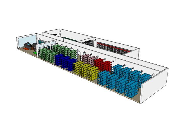 现代动车段工具仓库