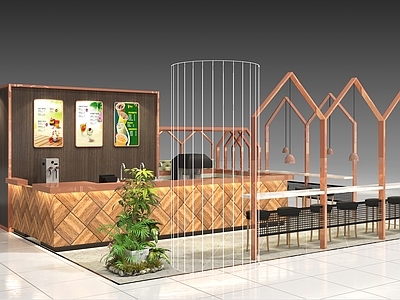 现代水果饮品店面