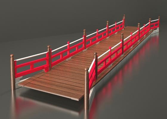 中式风格桥梁 大桥 景观