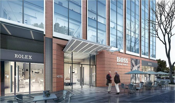 现代门头门面 大门