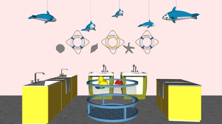 现代孕婴洗浴设备组合
