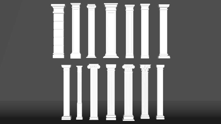 欧式罗马柱  柱基 装饰柱