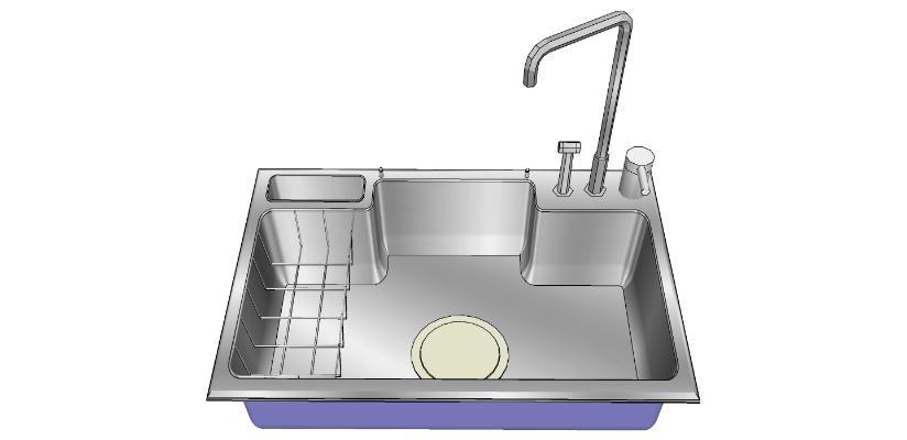 现代单槽水斗 单斗 水槽 洗水池