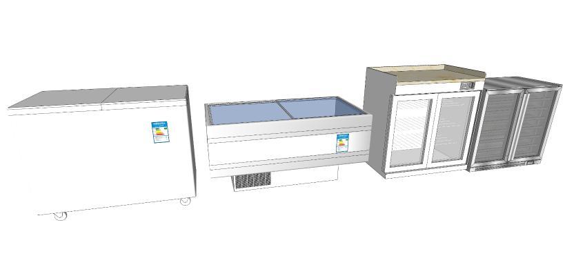 现代风格冰箱 冷柜 消毒柜