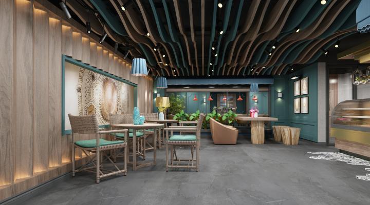 现代餐厅 盒饭快餐店