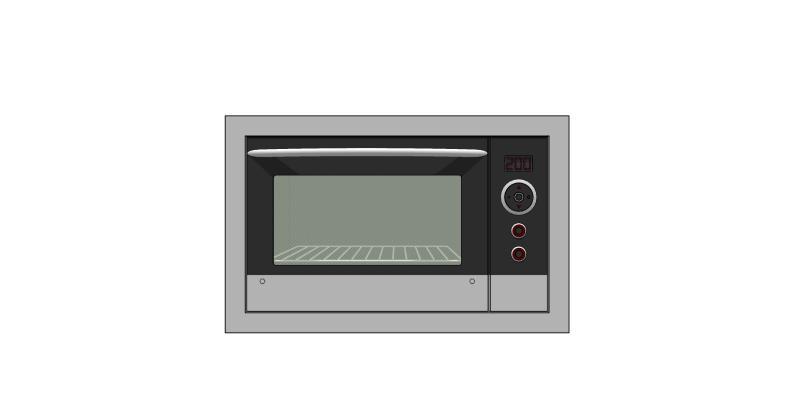现代风格微波炉