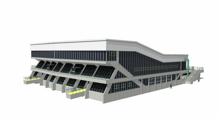 现代风格体育馆 室内比赛 学校体育馆 比赛看台 户外 封闭