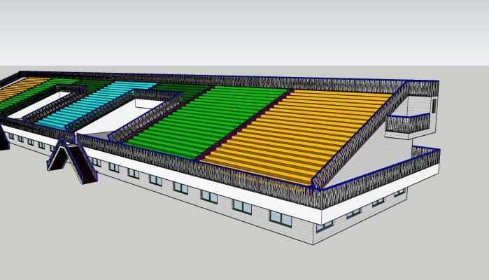 现代风格体育馆 看台
