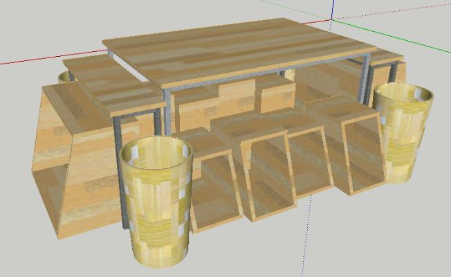 日式彩妆流水摆台