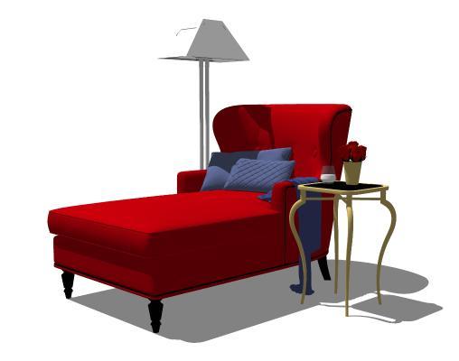 典雅贵妃沙发家具 台灯 床