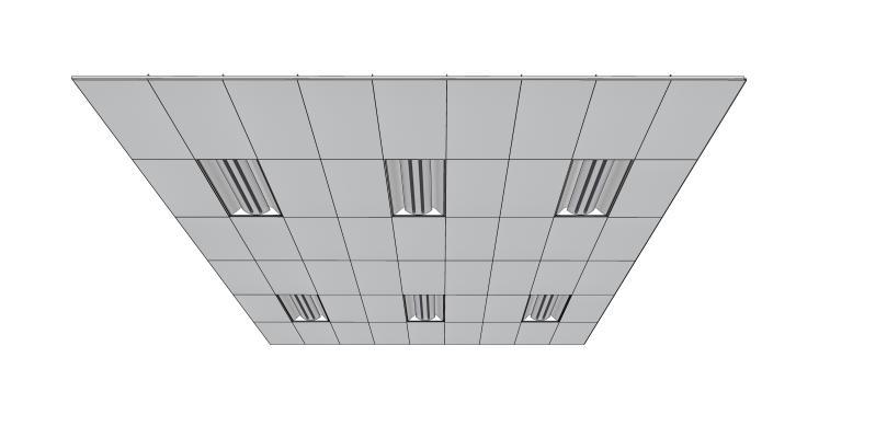 现代风格建筑材料 矿棉板吊顶 铝扣板 天花板 石膏板 办公格栅灯