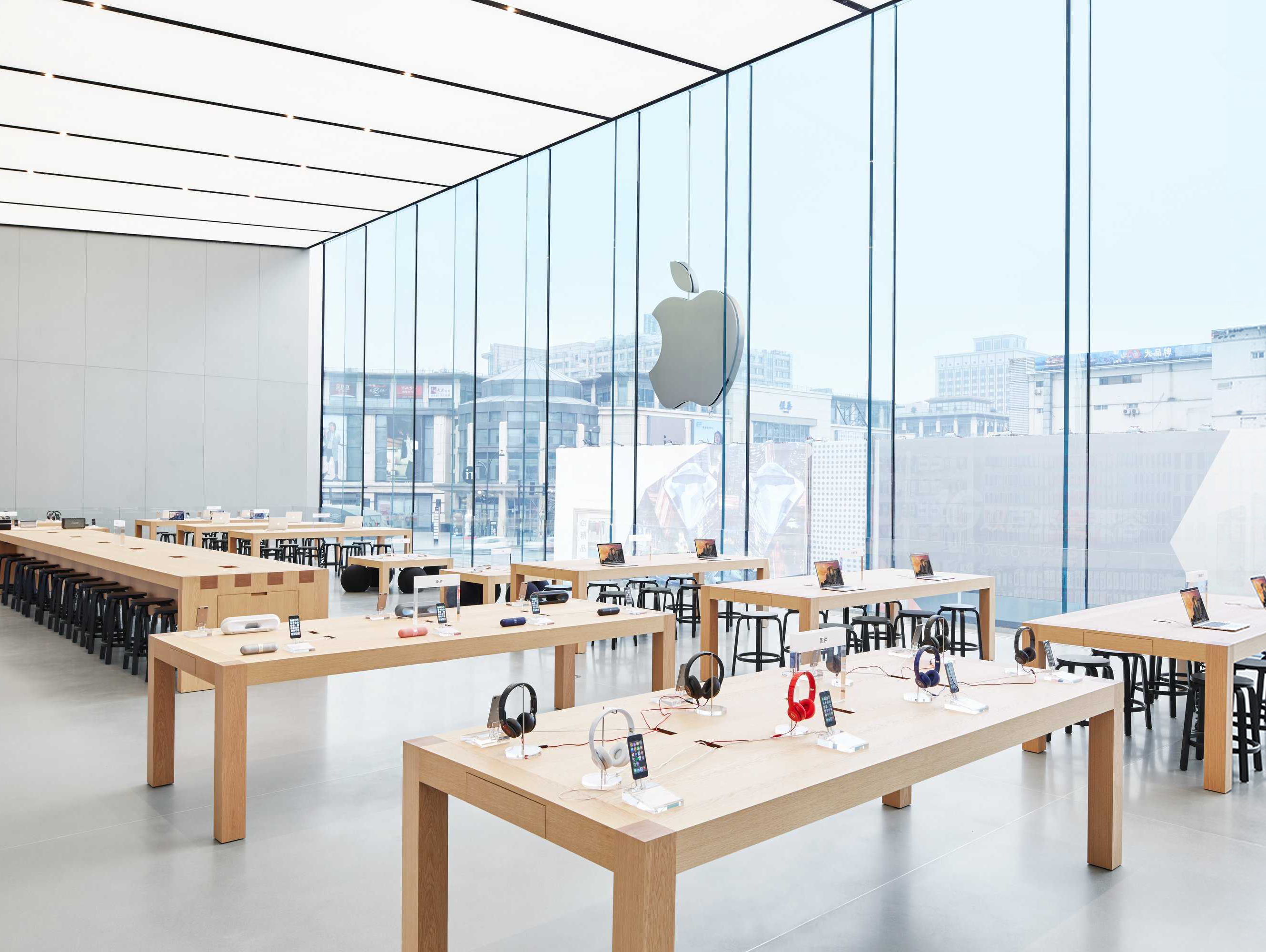 美国苹果公司 APPLE苹果旗舰店 施工图＋官方摄影