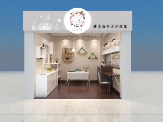 现代简约手工饰品店 耳钉 耳环 项链