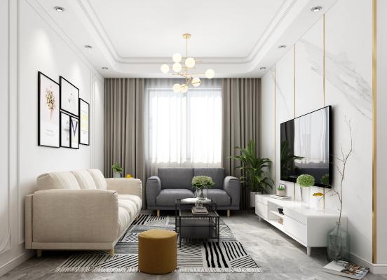 北欧单身公寓 客 主卧