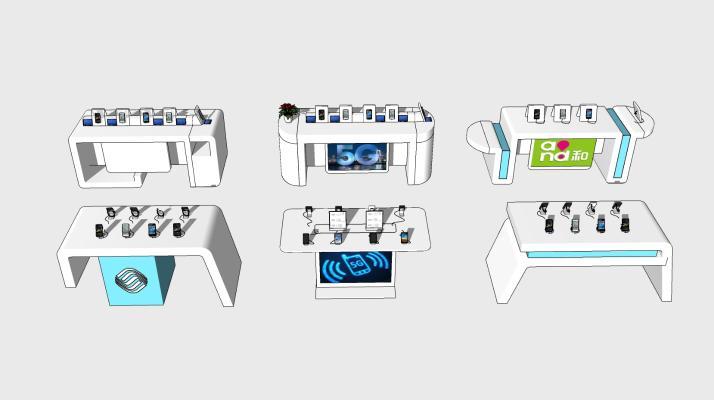 现代风格装饰桌 手机展示台