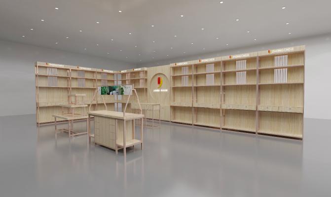 现代专卖店 展柜 展示柜 化妆品展柜 化妆品专卖店
