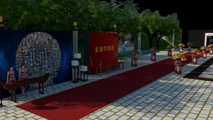 造型扇子 小品