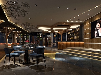 现代酒店餐厅咖啡厅音乐餐厅