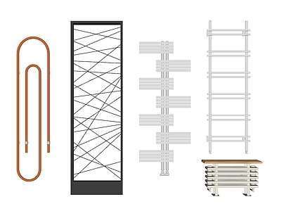 传统暖气片和现代暖气片组合