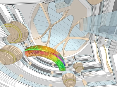 商业公共空间设计穹顶