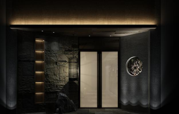 新中式中式展厅 头 商场展区
