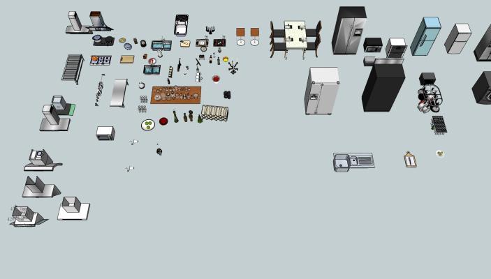 橱柜电器食物 电器 厨房用品 厨具电器组合大全飞机 纸牌 机器 其他 机械